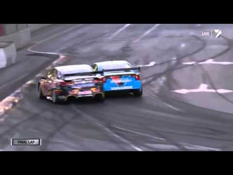 Amazing Last Lap - V8 Supercars 2014  Adelaide / Whincup vs McLaughlin
