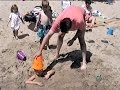 Stuck Kid At Beach