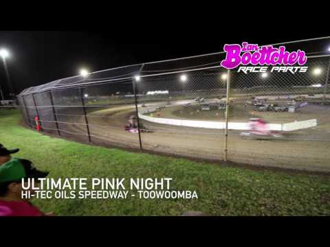 Darren Kane Sprint Car Rollover - Ultimate Pink Night at Hi-Tec Oils Speedway, Toowoomba QLD