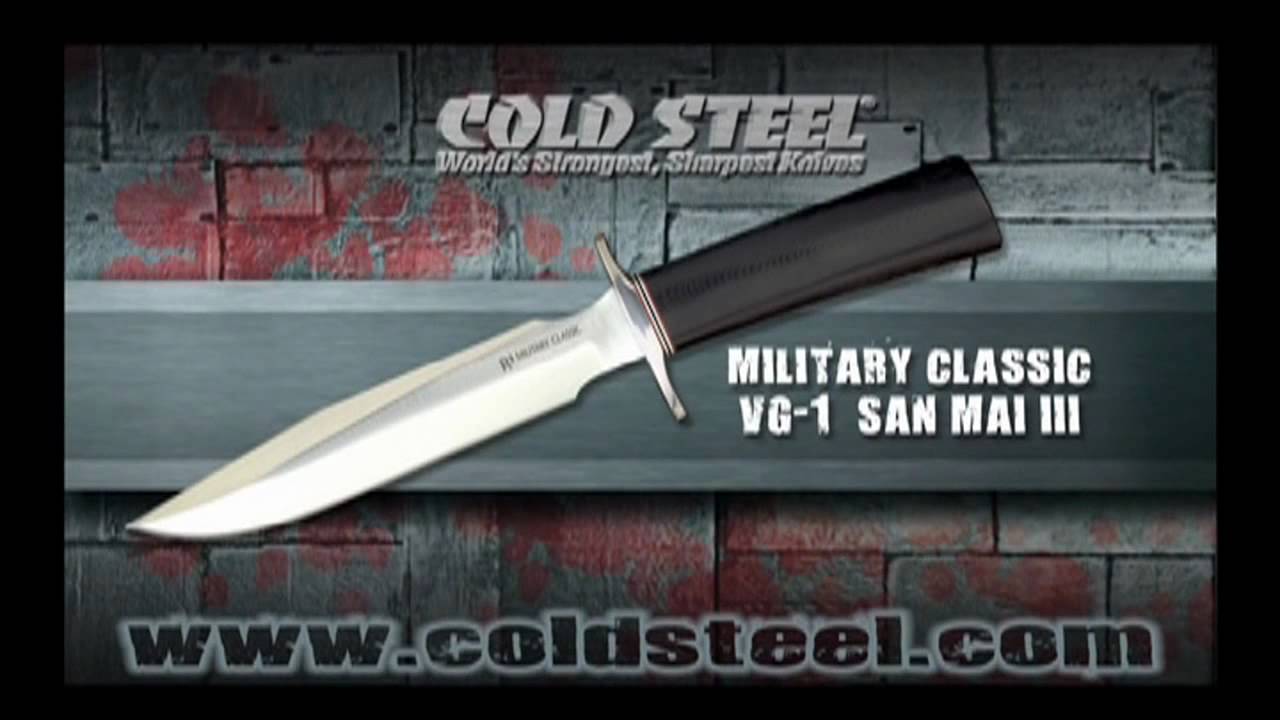 Cold Steel R1 Military Classic Fixed Blade Knife (7" San Mai III) 14R1J