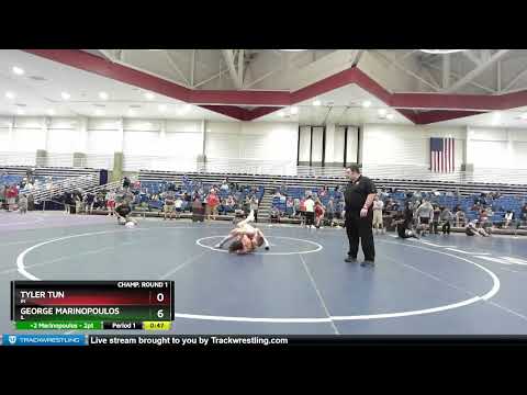 100 Lbs Champ. Round 1 - Tyler Tun, IN Vs George Marinopoulos, IL Cbdc