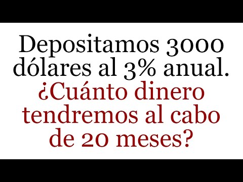 PROBLEMA DE INTERÉS SIMPLE CON MESES. Matemáticas Básicas