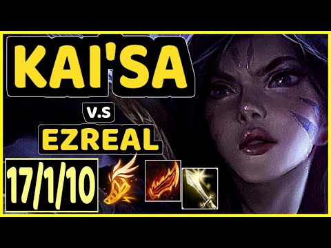 ARIES (KAI'SA) vs EZREAL - 17/1/10 KDA BOTTOM ADC CHALLENGER GAMEPLAY - KR