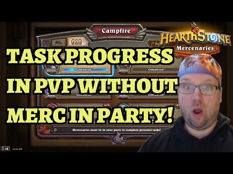 Get Task Progress in PvP Without Having the Merc in Your Party - Hearthstone Mercenaries