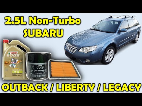 Oil Change, Oil Filter & Air Filter – Subaru Outback/Legacy/Liberty 2.5L
