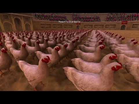 Revenge of the Chickens! - 1 T-Rex VS 500 Chicken - Ultimate Epic Battle Simulator