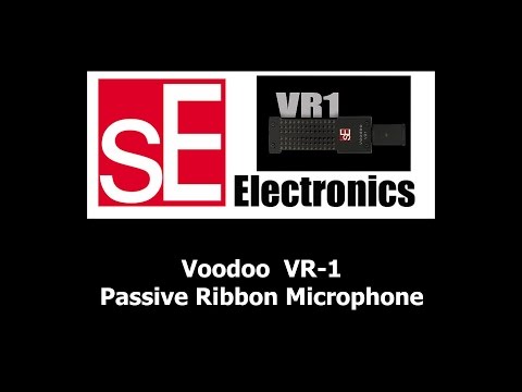 sE Electronics Voodoo VR1 Passive Ribbon Microphone Black w Case and Shock mount image 7