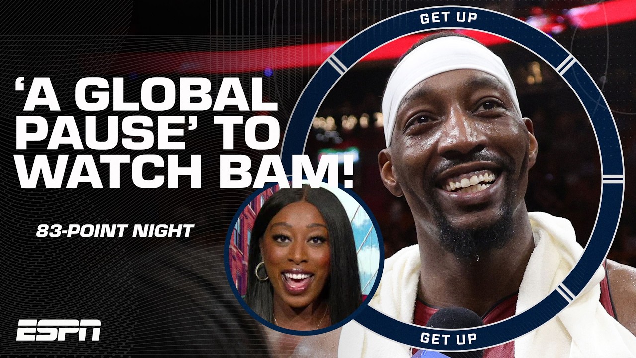 REACTING to Bam Adebayo's 83-PT GAME 🔥 'I'm in AWE!' 👏 - Chiney Ogwumike | Get Up