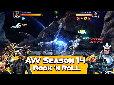#AW S14 vs DEMON - Warlock vs. Safeguard Rank 5 Domino - Marvel Contest Of Champions