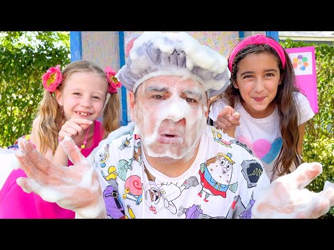 Nastya and Evelyn found a magic toy shower that teaches you to be kind and honest.