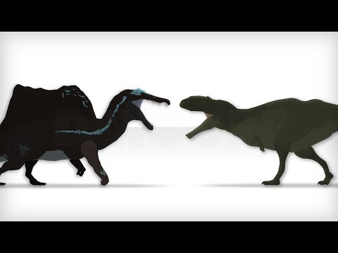 • Spinosaurus Vs Carcharodontosaurus | Sticknodes Animation Collab Entry •