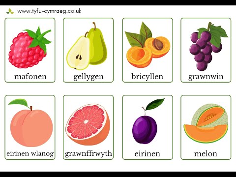 Ffrwythau - Fruit Easy Welsh Pronunciation lesson - Dysgu Cymraeg 00921