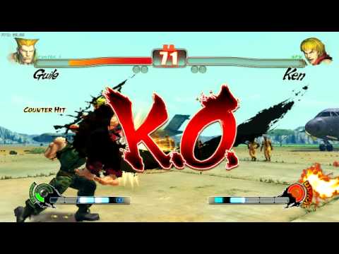 Street Fighter 4 PC Guile vs Ken (Hardest)
