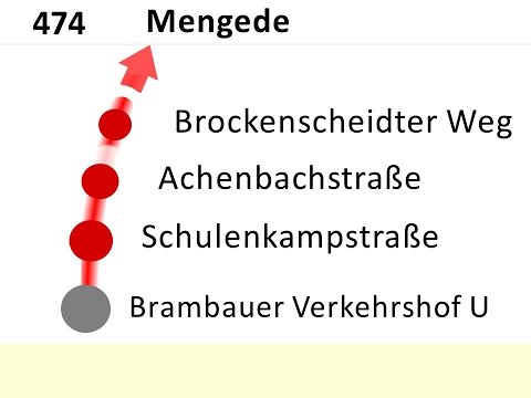 [DSW21] Ansagen Bus 474 Lünen-Brambauer - Mengede