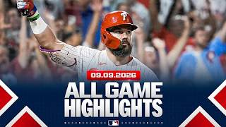 Highlights from ALL GAMES on 9/9 (Schwarber & Lombard Jr.'s grand slams and MORE!)