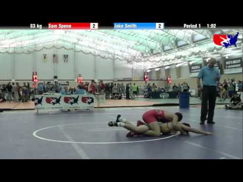 Sam Speno vs. Jake Smith at 2013 ASICS University Nationals - FS