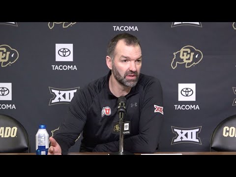 Utah: 73, Colorado: 85 | Utah Basketball Postgame Press Conference