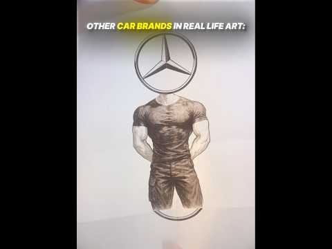 Other Car Brands in Real Life Art vs This Drawing
