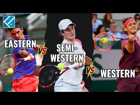 Comparação das empunhaduras de forehand: EASTERN, SEMI-WESTERN e WESTERN   |   Falasca Tennis