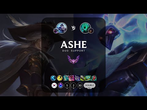 Ashe Support vs Thresh - KR Master Patch 13.3