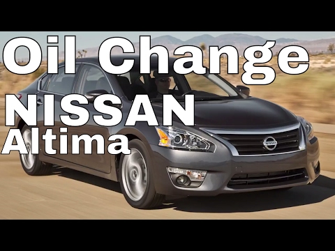NISSAN ALTIMA OIL/FILTER CHANGE-- 2013 2.5L 4cyl