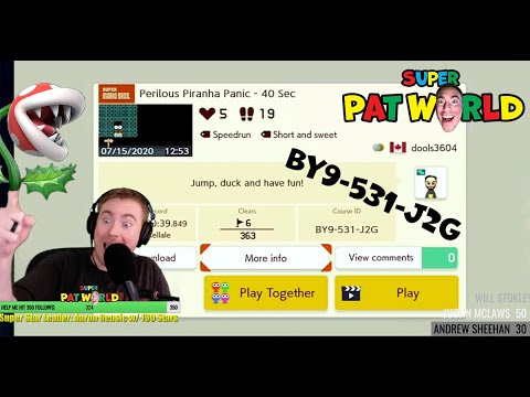 JUST LEARNING THE SPEEDRUN DANCE! Playing Perilous Piranha Panic (BY9-531-J2G) In Mario Maker 2