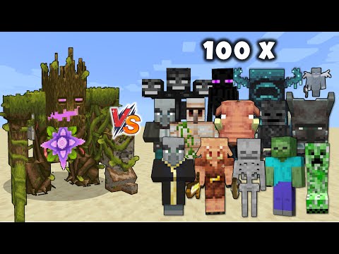 Insane Jungle Abomination Battle x100 vs Mobs