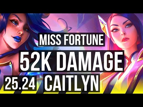 MISS FORTUNE & Milio vs CAITLYN & Braum (ADC) | 52K damage | EUW Master | 25.24