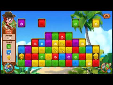 Lost Island Blast Adventure Level 480 - NO BOOSTERS 🏝️ | SKILLGAMING ✔️