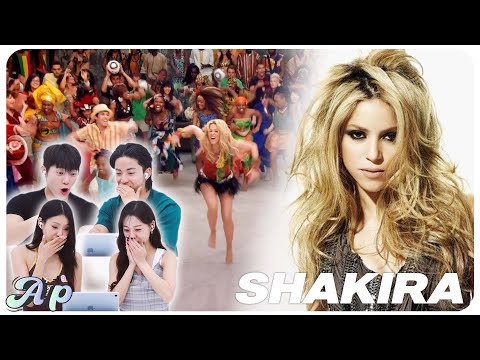 How do Korean artists react when they see Shakira?