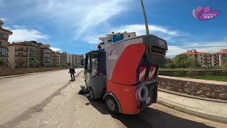 Temizlik İşleri Müdürlüğü ekipleri kentin çeşitli bölgelerinde bahar temizliğine başladı