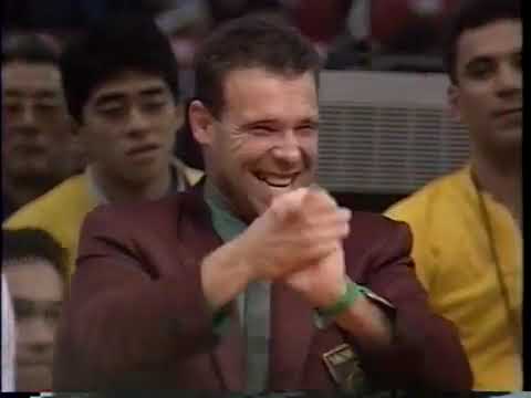 1991 Kyokushin karate World Tournament Kenji Midori vs Akira Masuda Final.