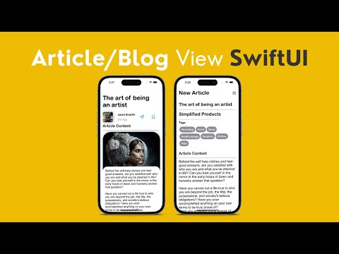 Blog/Article View | SwiftUI Tutorial