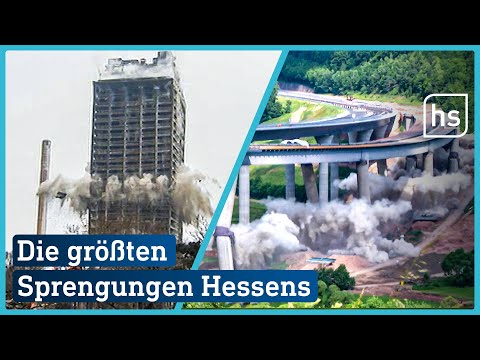 Vor Sprengung der Salzbachtalbrücke: Hessens größte Sprengungen | hessenschau