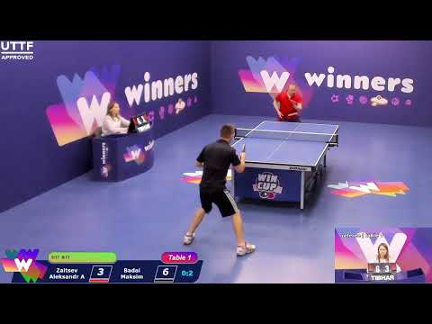 WINners CUP table 1 09.09 Zaitsev Aleksandr A - Badai Maksim 18:30
