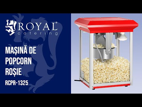 video - Mașină de Popcorn Roșie - 225 g