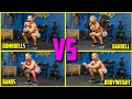 Barbell vs Dumbbell vs Resistance Bands vs Bodyweight | Which Workout Training Style Is Best?