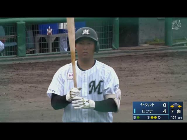 【ファーム】マリーンズ・西川 2打席連続でタイムリーヒットを放つ!! 2021/9/7 M-S(ファーム)