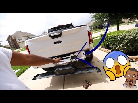 HOW TO INSTALL OEM FORD RAPTOR REAR BUMPER ON A FORD F150 XLT