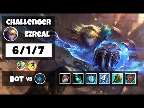 Ezreal vs Kalista KOREAN Challenger BOT (6/1/7) - v11.18