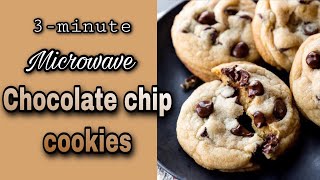 3-MINUTE CHOCOLATE CHIP COOKIES USING MICROWAVE