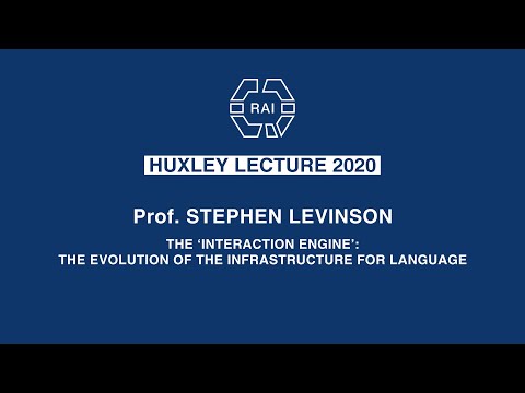 Huxley Lecture 2020 - Prof Stephen Levinson