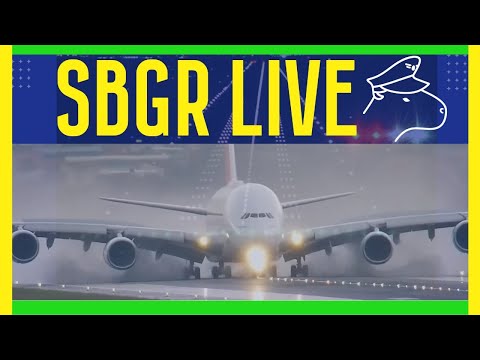 SBGR LIVE 4K - Aeroporto Internacional de Guarulhos AO VIVO - GRU Airport