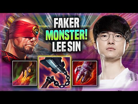 FAKER IS A MONSTER WITH LEE SIN! - T1 Faker Plays Lee Sin JUNGLE vs Diana! | Season 2022