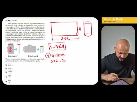 Questão 151 - Caderno Amarelo | MATEMÁTICA ENEM 2024