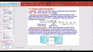Soaps and Detergents - Carbon and its Compounds - CBSE Class 10 Science