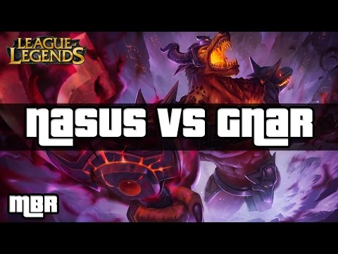 Infernal Nasus Vs Gnar Top Lane - League of Legends Gameplay - HD