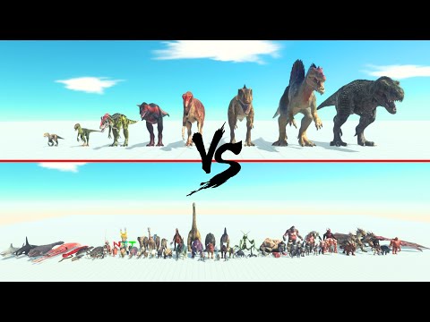 Carnivore Dinosaurs Vs All Units ARBS | Animal Revolt Battle Simulator