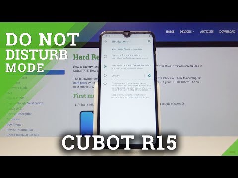 Do Not Disturb Mode in CUBOT R15 - Mute Sounds