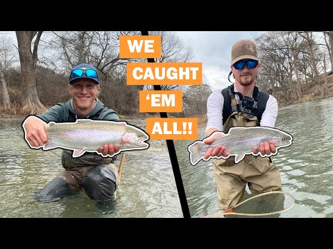 Rainbow Trout Fishing {WE CAUGHT THEM ALL!!!} | ft. 4B Outdoors